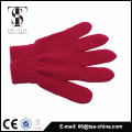 women and grils stripe five finger knitting gloves